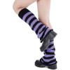 imageZando Y2k Leg Warmers for Women Leg Warmers Kawaii Legwarmers Y2k Leg Warmers 80s Halloween Customes Punk Gothic LolitaBlack Purple