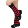 imageZando Y2k Leg Warmers for Women Leg Warmers Kawaii Legwarmers Y2k Leg Warmers 80s Halloween Customes Punk Gothic LolitaBlack Red