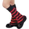 imageZando Y2k Leg Warmers for Women Leg Warmers Kawaii Legwarmers Y2k Leg Warmers 80s Halloween Customes Punk Gothic LolitaBlack Red