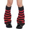 imageZando Y2k Leg Warmers for Women Leg Warmers Kawaii Legwarmers Y2k Leg Warmers 80s Halloween Customes Punk Gothic LolitaBlack Red