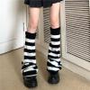 imageZando Y2k Leg Warmers for Women Leg Warmers Kawaii Legwarmers Y2k Leg Warmers 80s Halloween Customes Punk Gothic LolitaBlack White