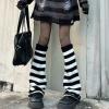 imageZando Y2k Leg Warmers for Women Leg Warmers Kawaii Legwarmers Y2k Leg Warmers 80s Halloween Customes Punk Gothic LolitaBlack White