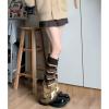 imageZando Y2k Leg Warmers for Women Leg Warmers Kawaii Legwarmers Y2k Leg Warmers 80s Halloween Customes Punk Gothic LolitaBrown Star