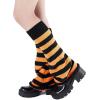 imageZando Y2k Leg Warmers for Women Leg Warmers Kawaii Legwarmers Y2k Leg Warmers 80s Halloween Customes Punk Gothic LolitaOrange Black