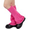 imageZando Y2k Leg Warmers for Women Leg Warmers Kawaii Legwarmers Y2k Leg Warmers 80s Halloween Customes Punk Gothic LolitaPink