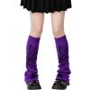 imageZando Y2k Leg Warmers for Women Leg Warmers Kawaii Legwarmers Y2k Leg Warmers 80s Halloween Customes Punk Gothic LolitaPurple Spider