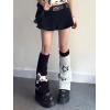 imageZando Y2k Leg Warmers for Women Leg Warmers Kawaii Legwarmers Y2k Leg Warmers 80s Halloween Customes Punk Gothic LolitaSkull