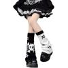 imageZando Y2k Leg Warmers for Women Leg Warmers Kawaii Legwarmers Y2k Leg Warmers 80s Halloween Customes Punk Gothic LolitaSkull
