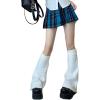 imageZando Y2k Leg Warmers for Women Leg Warmers Kawaii Legwarmers Y2k Leg Warmers 80s Halloween Customes Punk Gothic LolitaWhite B
