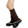 imageZando Y2k Leg Warmers for Women Leg Warmers Y2k Leg Warmers 80s Kawaii Leg Warmers Cute Leg Warmers Goth AccessoriesBrown