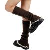imageZando Y2k Leg Warmers for Women Leg Warmers Y2k Leg Warmers 80s Kawaii Leg Warmers Cute Leg Warmers Goth AccessoriesBrown