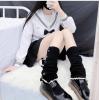 imageZando Y2k Leg Warmers for Women Leg Warmers Y2k Leg Warmers 80s Kawaii Leg Warmers Cute Leg Warmers Goth AccessoriesC Black