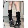 imageZando Y2k Leg Warmers for Women Leg Warmers Y2k Leg Warmers 80s Kawaii Leg Warmers Cute Leg Warmers Goth AccessoriesC Black