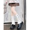 imageZando Y2k Leg Warmers for Women Leg Warmers Y2k Leg Warmers 80s Kawaii Leg Warmers Cute Leg Warmers Goth AccessoriesC White