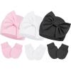 3pcs Black & White & Pink