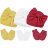 3pcs Bright Red & White & Yellow