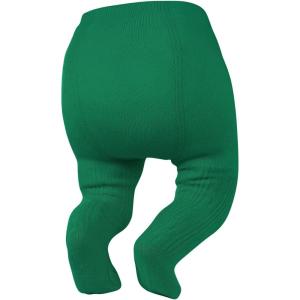imageZando Opaque Cotton Tights for Baby Girls Infants ampamp Toddlers Cozy Winter Leggings with Cable Knit Design Size 03M to 67TA Green 06