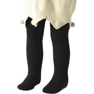 imageZando Opaque Cotton Tights for Baby Girls Infants ampamp Toddlers Cozy Winter Leggings with Cable Knit Design Size 03M to 67TC Black 25t