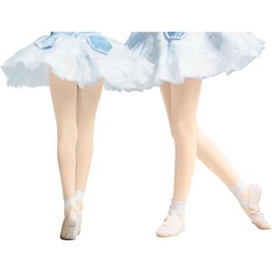 imageZando Ultra Soft Ballet Tights for Girls Footed Dance Tights Colorful Girls Leggings212T ToddlerLittle KidBig Kid2 Pairs Ballet Pink