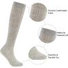 imageZando Slouch Socks Women Scrunch Socks Heavy Soft Extra Long Winter Socks Knee High Knit Boot Socks 80s 90s SocksGrey