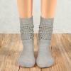 imageZando Slouch Socks Women Scrunch Socks Heavy Soft Extra Long Winter Socks Knee High Knit Boot Socks 80s 90s SocksGrey