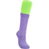 imageZando Slouch Socks Women Scrunch Socks Heavy Soft Extra Long Winter Socks Knee High Knit Boot Socks 80s 90s SocksNeon Greenpurple