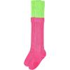 imageZando Slouch Socks Women Scrunch Socks Heavy Soft Extra Long Winter Socks Knee High Knit Boot Socks 80s 90s SocksNeon Greenrose Red