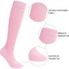 imageZando Slouch Socks Women Scrunch Socks Heavy Soft Extra Long Winter Socks Knee High Knit Boot Socks 80s 90s SocksPink