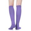 imageZando Slouch Socks Women Scrunch Socks Heavy Soft Extra Long Winter Socks Knee High Knit Boot Socks 80s 90s SocksPurple