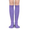imageZando Slouch Socks Women Scrunch Socks Heavy Soft Extra Long Winter Socks Knee High Knit Boot Socks 80s 90s SocksPurple
