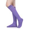 imageZando Slouch Socks Women Scrunch Socks Heavy Soft Extra Long Winter Socks Knee High Knit Boot Socks 80s 90s SocksPurple