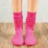 imageZando Slouch Socks Women Scrunch Socks Heavy Soft Extra Long Winter Socks Knee High Knit Boot Socks 80s 90s SocksRose Red