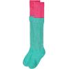 imageZando Slouch Socks Women Scrunch Socks Heavy Soft Extra Long Winter Socks Knee High Knit Boot Socks 80s 90s SocksRose Redlake Blue