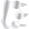 imageZando Slouch Socks Women Scrunch Socks Heavy Soft Extra Long Winter Socks Knee High Knit Boot Socks 80s 90s SocksWhite
