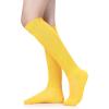 imageZando Slouch Socks Women Scrunch Socks Heavy Soft Extra Long Winter Socks Knee High Knit Boot Socks 80s 90s SocksYellow
