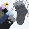 imageZando Womens Wool Socks Winter Athletic Socks Crew Sock Warm Hiking Merino Wool Socks Soft Thick Mid CalfCute Cat