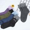 imageZando Womens Wool Socks Winter Athletic Socks Crew Sock Warm Hiking Merino Wool Socks Soft Thick Mid CalfCute Cat