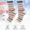 imageZando Womens Wool Socks Winter Athletic Socks Crew Sock Warm Hiking Merino Wool Socks Soft Thick Mid CalfDiamond