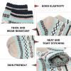 imageZando Womens Wool Socks Winter Athletic Socks Crew Sock Warm Hiking Merino Wool Socks Soft Thick Mid CalfDiamond