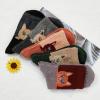 imageZando Womens Wool Socks Winter Athletic Socks Crew Sock Warm Hiking Merino Wool Socks Soft Thick Mid CalfPeeping Cat