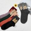 imageZando Womens Wool Socks Winter Athletic Socks Crew Sock Warm Hiking Merino Wool Socks Soft Thick Mid CalfPeeping Cat