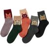 imageZando Womens Wool Socks Winter Athletic Socks Crew Sock Warm Hiking Merino Wool Socks Soft Thick Mid CalfPeeping Cat
