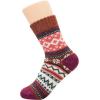 imageZando Womens Wool Socks Winter Athletic Socks Crew Sock Warm Hiking Merino Wool Socks Soft Thick Mid CalfRhomb