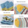 imageZando Womens Wool Socks Winter Athletic Socks Crew Sock Warm Hiking Merino Wool Socks Soft Thick Mid CalfRhomb