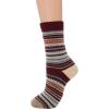 imageZando Womens Wool Socks Winter Athletic Socks Crew Sock Warm Hiking Merino Wool Socks Soft Thick Mid CalfStripe