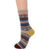 imageZando Womens Wool Socks Winter Athletic Socks Crew Sock Warm Hiking Merino Wool Socks Soft Thick Mid CalfStripe