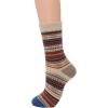 imageZando Womens Wool Socks Winter Athletic Socks Crew Sock Warm Hiking Merino Wool Socks Soft Thick Mid CalfStripe