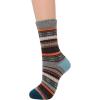 imageZando Womens Wool Socks Winter Athletic Socks Crew Sock Warm Hiking Merino Wool Socks Soft Thick Mid CalfStripe