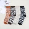 imageZando Womens Wool Socks Winter Athletic Socks Crew Sock Warm Hiking Merino Wool Socks Soft Thick Mid CalfVintage Deer