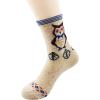 imageZando Womens Wool Socks Winter Athletic Socks Crew Sock Warm Hiking Merino Wool Socks Soft Thick Mid CalfZ Owl Pattern